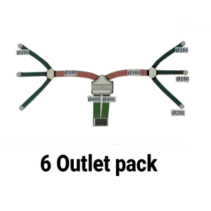 Duct and Outlet Package | Suited to 6 Outlets | Suitable for single level home - Image 1