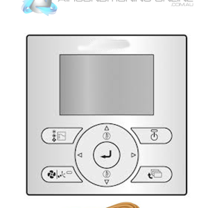 DAIKIN BRC073A4-8M Backlit Wall Controller - Image 1