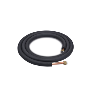 PRE FLARED INSULATED BLACK PAIRED COPPER PIPE 6.35 x 9.5mm (1/4 x 3/8) 5 Meters length - Shipping Included - Image 1