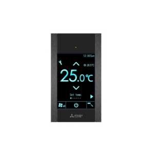 MITSUBISHI ELECTRIC PAR-CT01MAA-PB Simple Touch Screen Wired Controller with Bluetooth (Premium Black) - Image 1