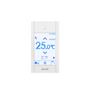 MITSUBISHI ELECTRIC PAR-CT01MAA-SB Simplified Touch Screen Wired Remote Controller with Bluetooth (White) - Image 1