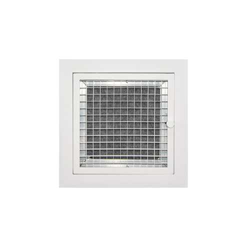 Hinged Eggcrate Grille With Filter 900mm X 500mm